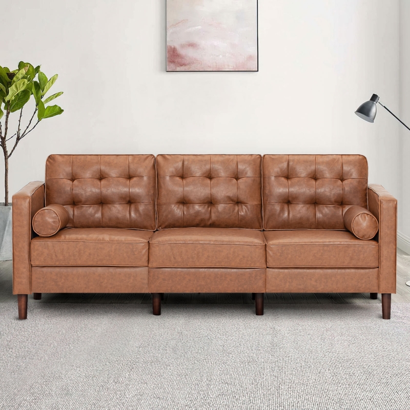 Mandile 84'' Faux Leather Sofa