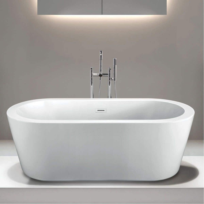 Marion 70'' x 32.5'' Freestanding Soaking Acrylic Bathtub