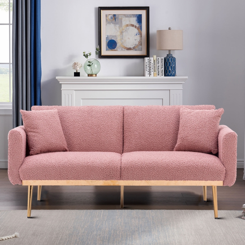 Marlize 65.37'' Upholstered Split Back Convertible Sofa