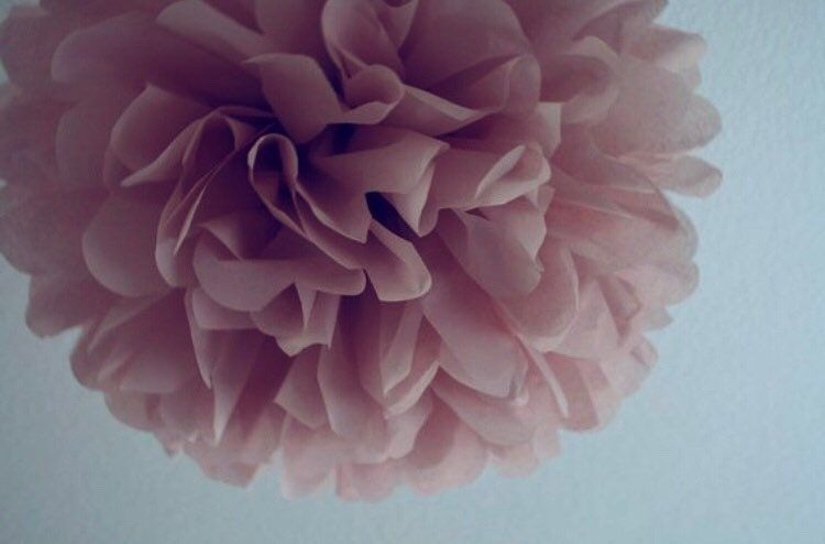 MAUVE tissue paper pompom rose gold fall theme wedding decoration girl pink purple first birthday nursery baby bridal shower aisle chair