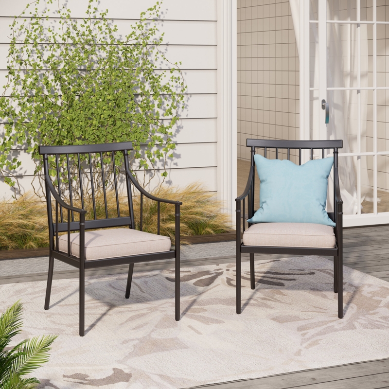 Mcgahan Patio Dining Armchair with Cushion