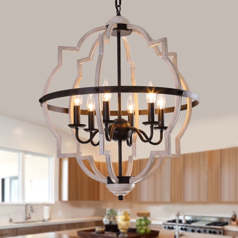 Mcgaughey 6 - Light Dimmable Geometric Chandelier