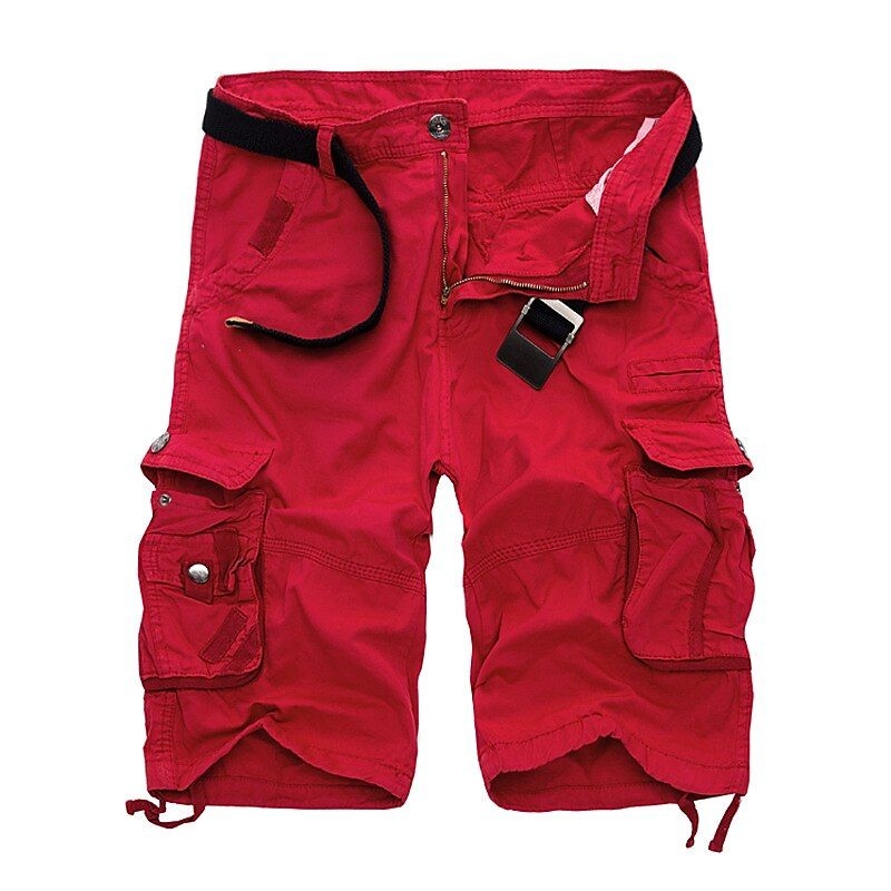 Men's Tactical Shorts Cargo Shorts Shorts Button Multi Pocket Plain Wearable Short Outdoor Daily Going out Fashion Classic Yellow Army Green