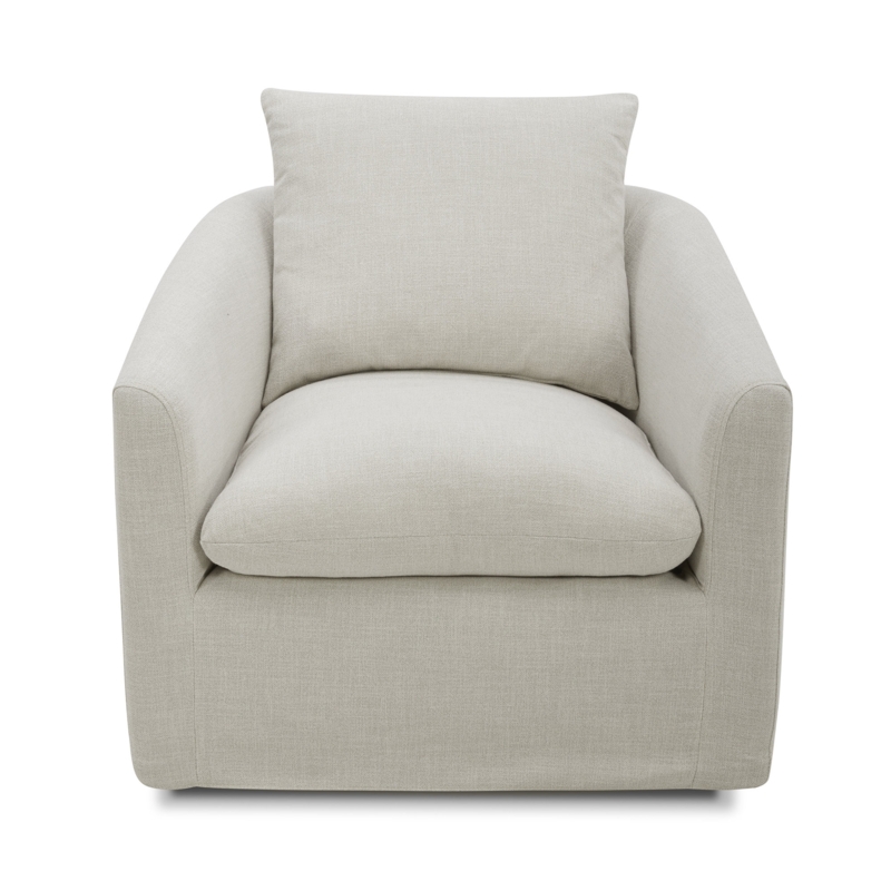 Menta Upholstered Swivel Barrel Chair