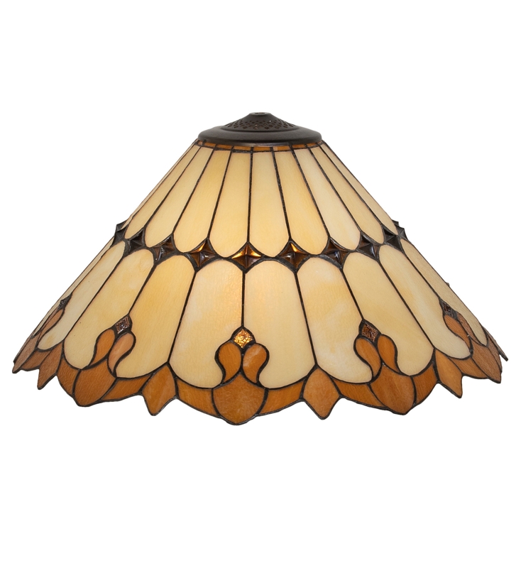 Meyda Tiffany & Stained Glass 10'' H x 20'' W Glass Empire Lamp Shade