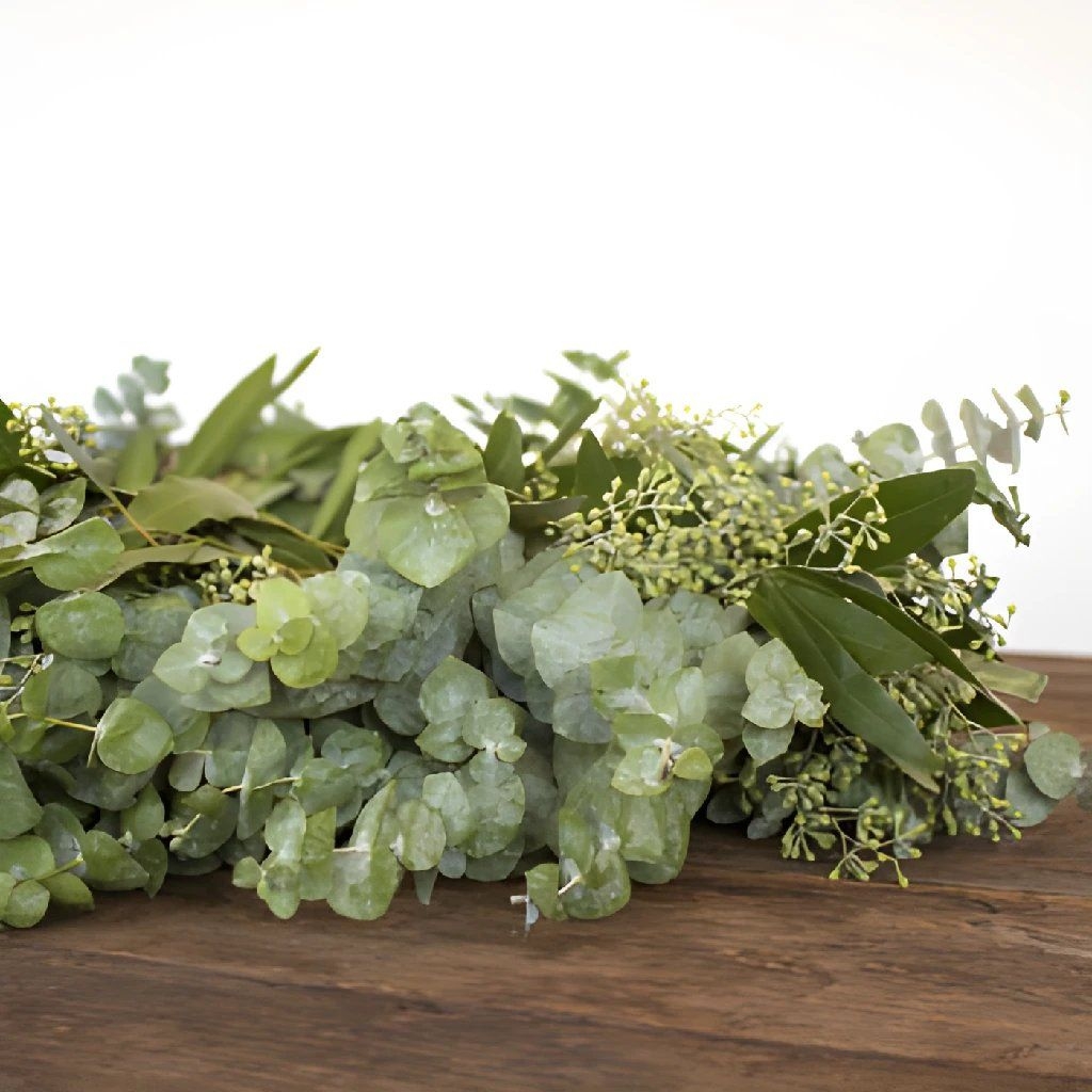 Mixed Eucalyptus and Bay Leaf Wreath - 16 inch - 8 wreaths