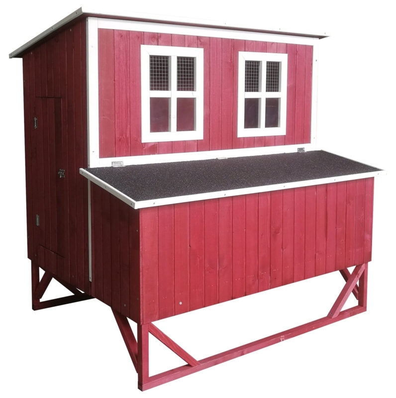 Mont 12.4 Square Feet Chicken Coop with Nesting Box For Up To 3 Chickens