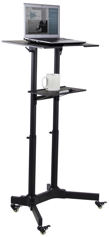 Mount-It! Mobile Standing Height Desk, Portable Podium and Rolling Presentation Lectern