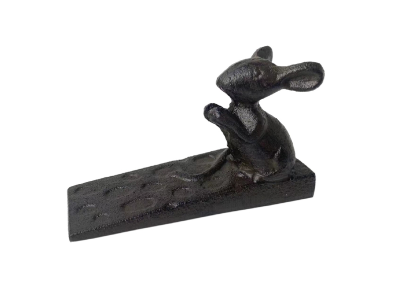 Mouse Cheese Door Iron Floor Mount Stop