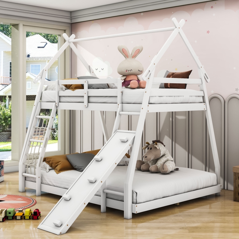 Muthiani Kids Twin Over Queen Bunk Bed