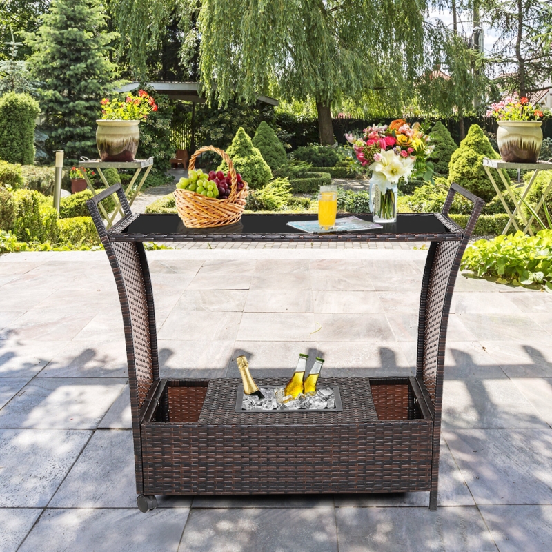 Myriana with Steel Frame and Wicker Outer Material