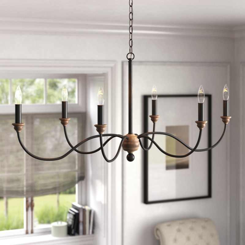 Natchez 6 - Light Dimmable Classic / Traditional Chandelier