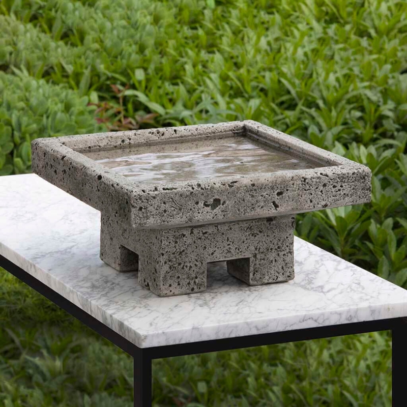Natural Stone Birdbath