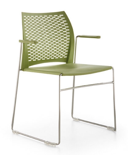 Network Stackable Plastic Seat Waiting Room Chair with Metal Frame