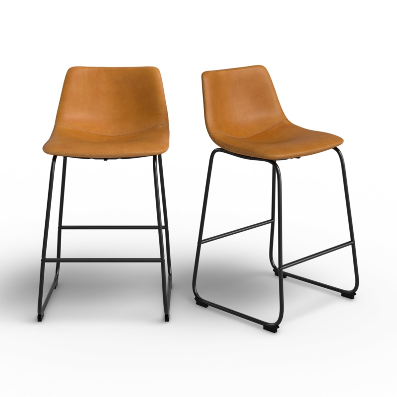 Nia Vegan Leather Bar & Counter Stool (Set of 2)