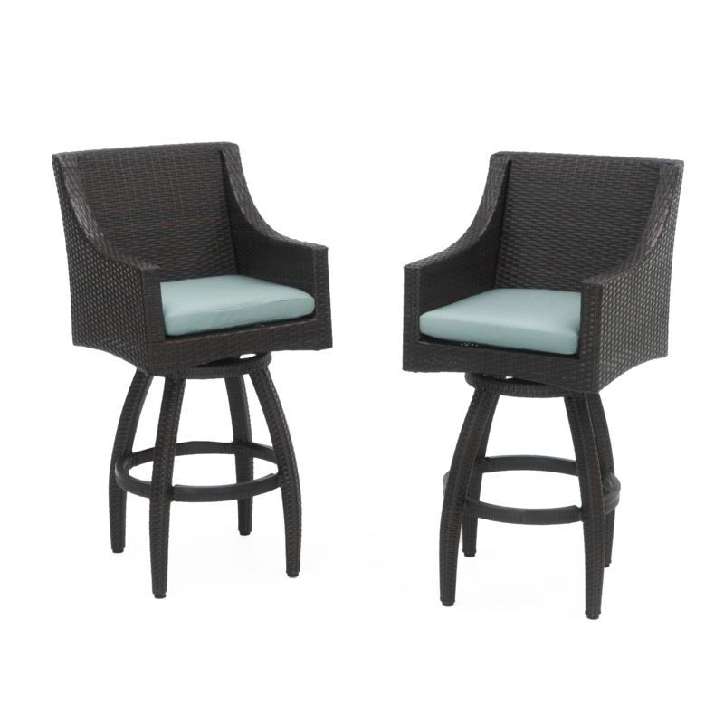 Northridge Wicker Outdoor 30'' Bar Stool with Cushion