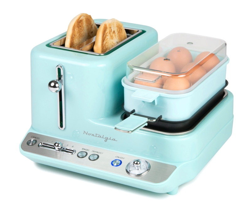 Nostalgia Retro 3-in-1 Breakfast Station, Aqua
