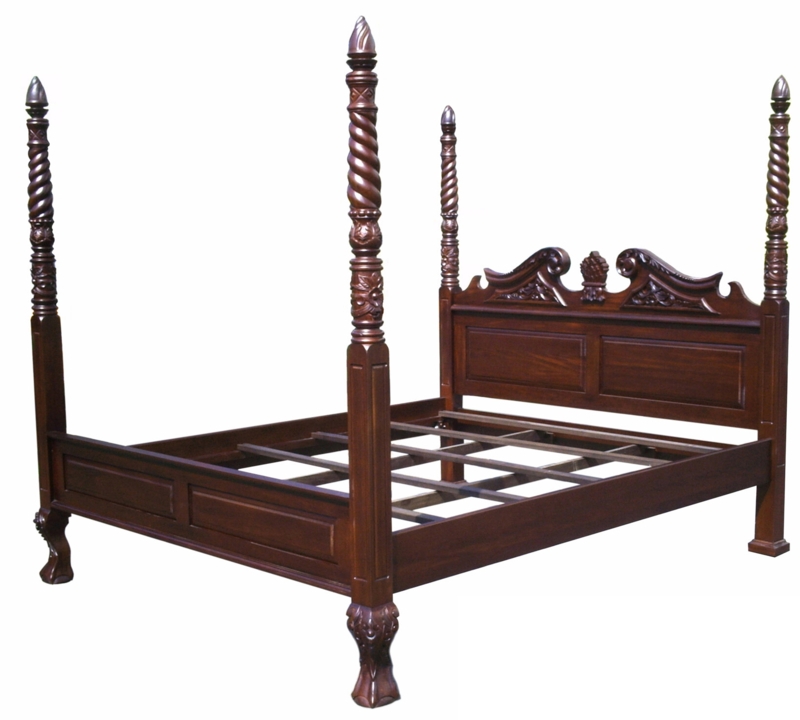 Oates Solid Wood Four Poster Bed