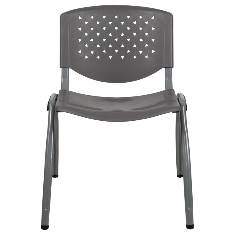 Oliverson 880 lb. Capacity Plastic Stack Chair with Powder Coated Frame (Set of 5)