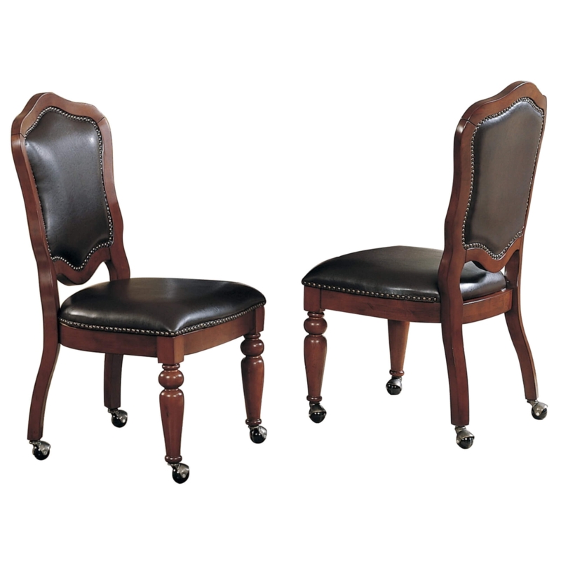 Oroville Faux Leather Upholstered Side Chair (Set of 2)