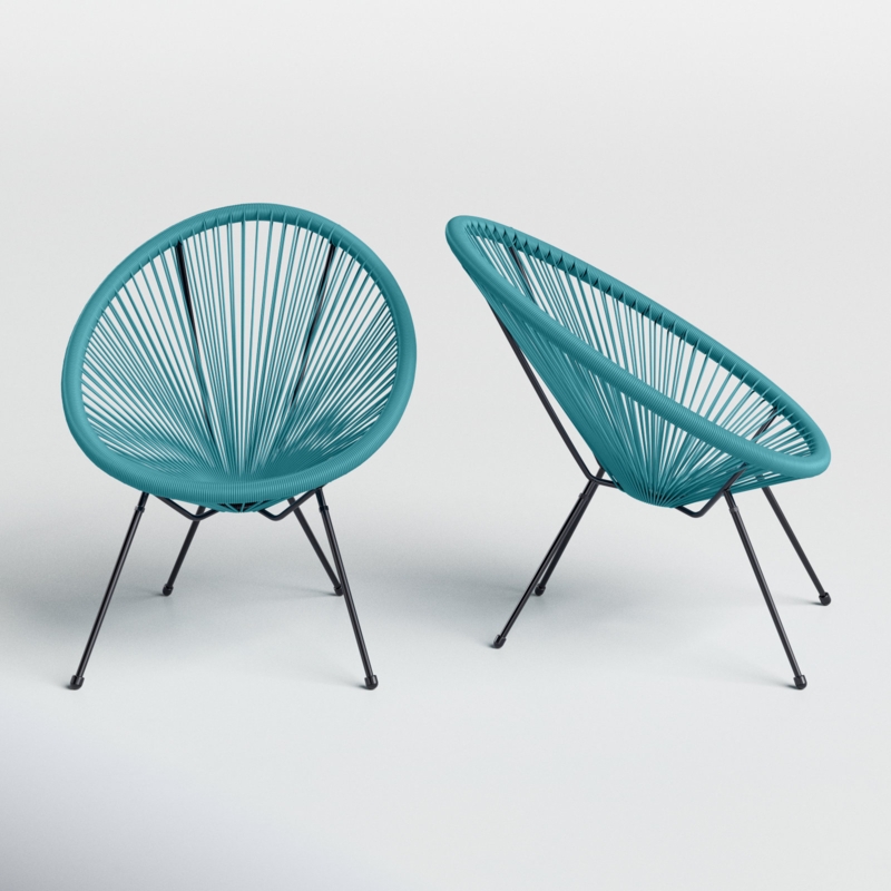 Outdoor Hammock Weave Patio Chair (Set of 2)