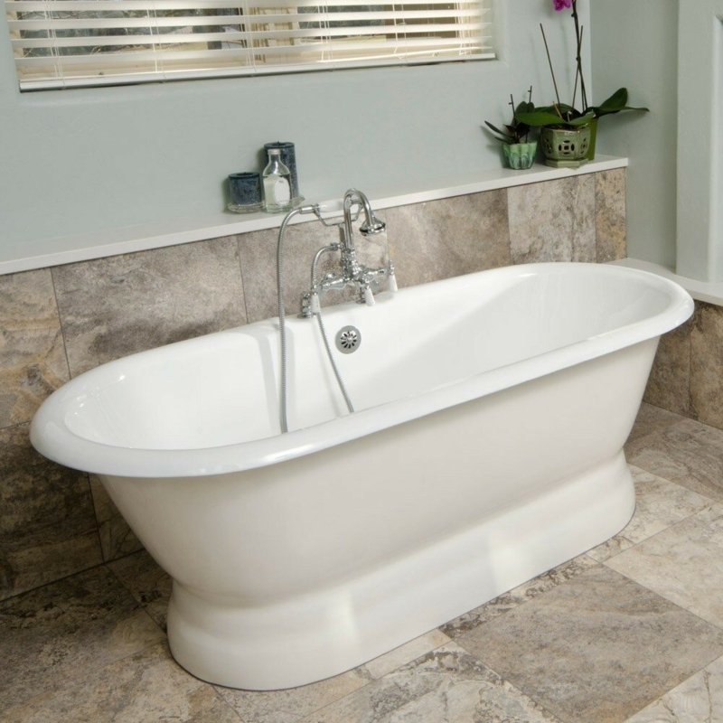 Oxford x 31'' Freestanding Soaking Cast Iron Bathtub
