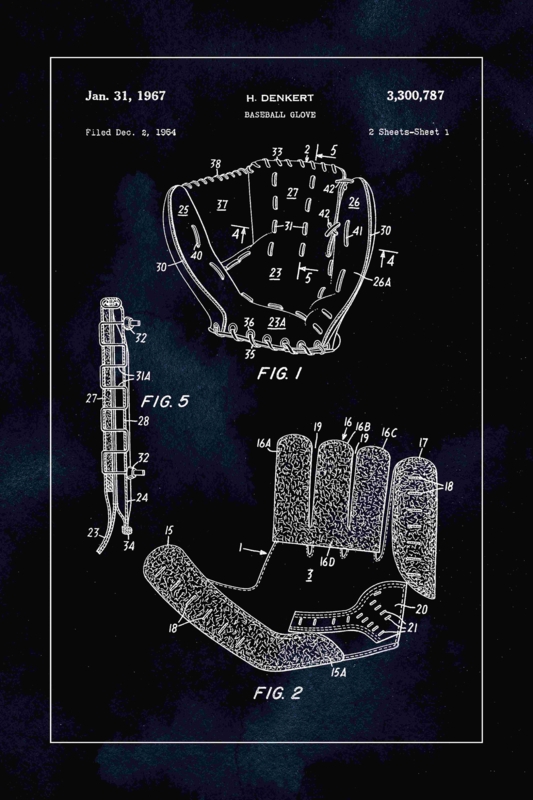 Patent Baseball Glove by - on