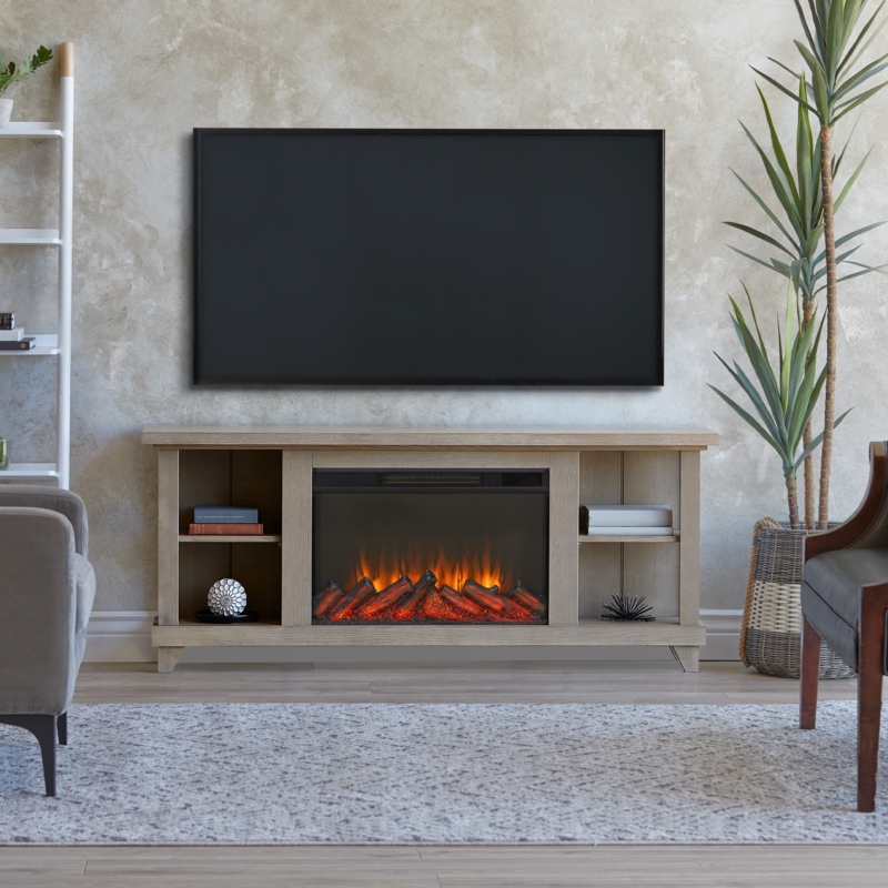 Penrose 58" Slim Electric Fireplace by Real Flame