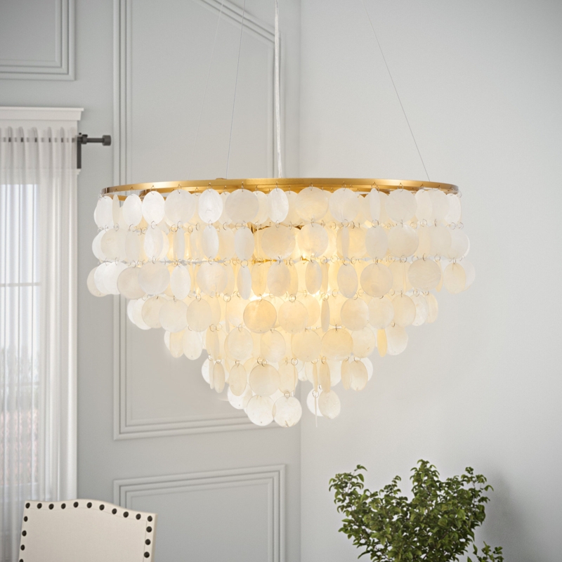 Pepillo 6 - Light Dimmable Tiered Chandelier