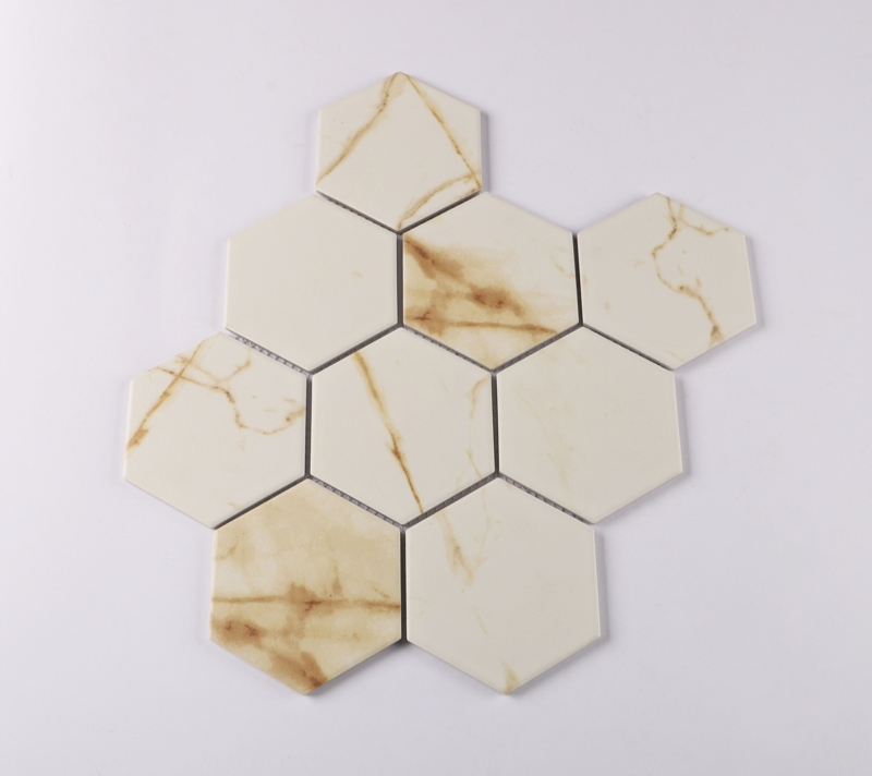 Perfection 4 x 4" Porcelain Honeycomb Mosaic Wall & Floor Tile