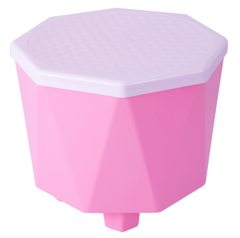 Pink Step Stool with Storage