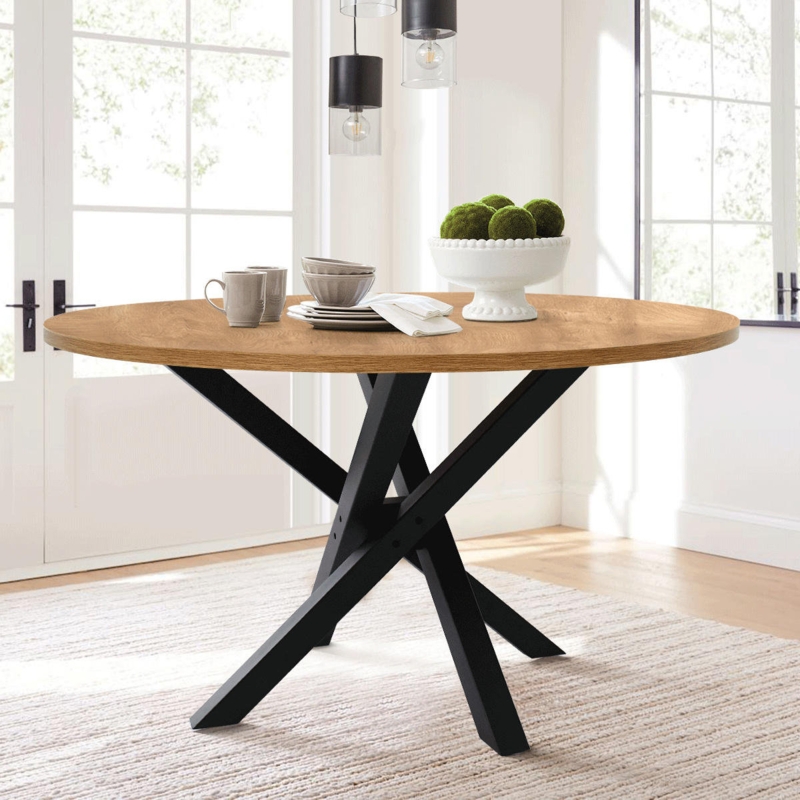 Pinkard 47.2'' Iron Pedestal Dining Table 