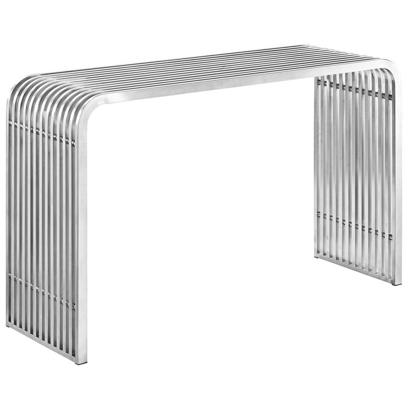 Pipe Stainless Steel Console Table by Modway