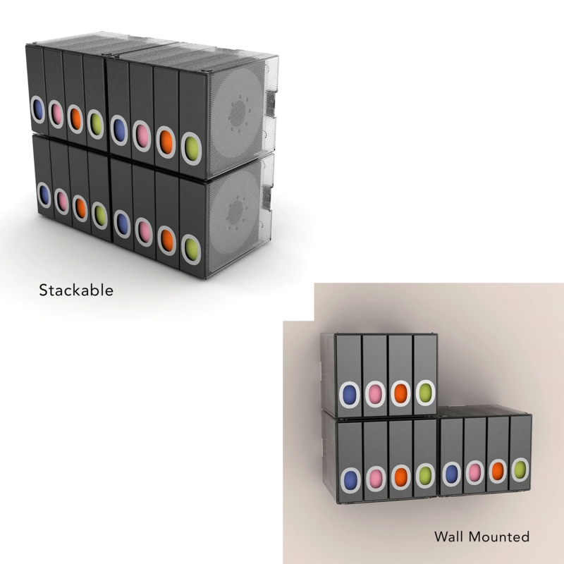 Plastic 5.7'' H Media Cabinet