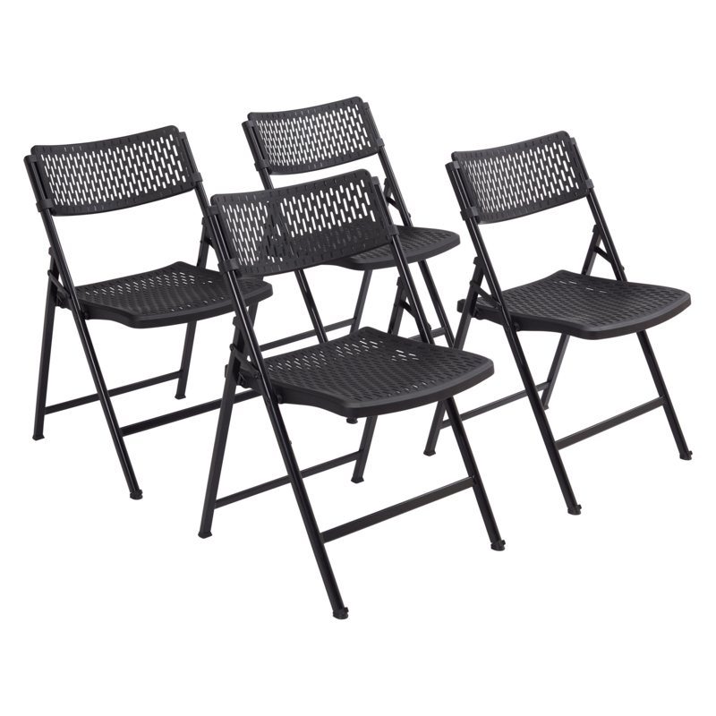 Plastic / Resin Folding Chair Set (Set of 4)