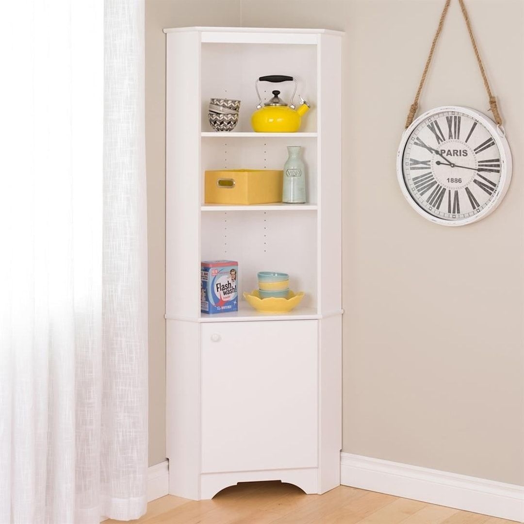 Prepac Elite White China cabinet | WSCC-0604-1