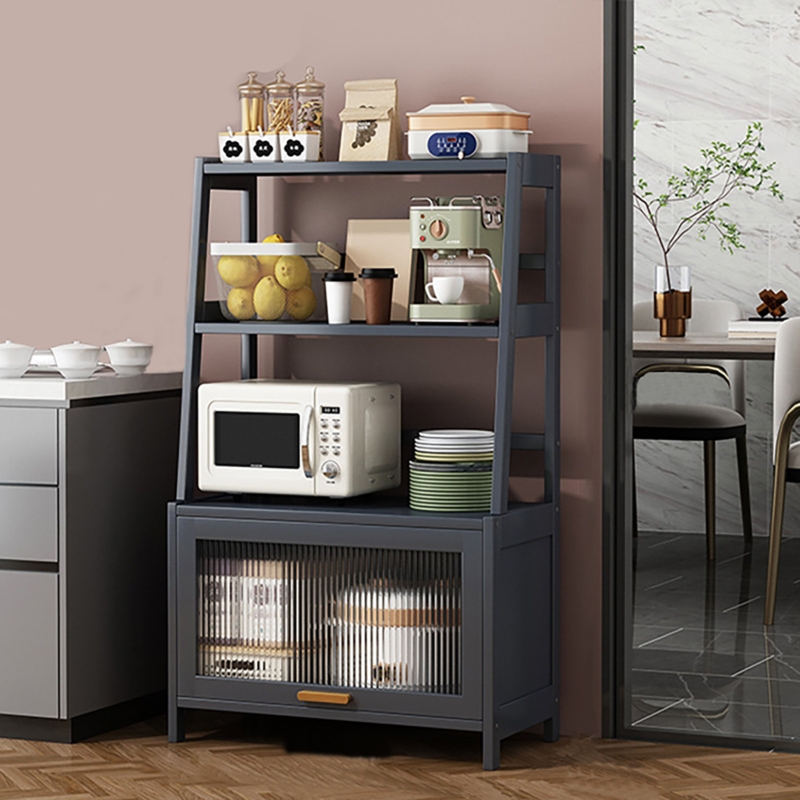 Robertas 27.5'' Wood Standard Baker's Rack with Microwave Compatibility