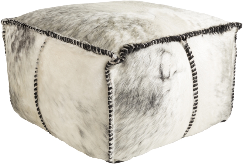 Rocco Hair on Hide Pouf