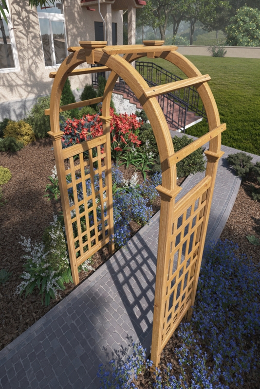 Rosewood Wood Arbor