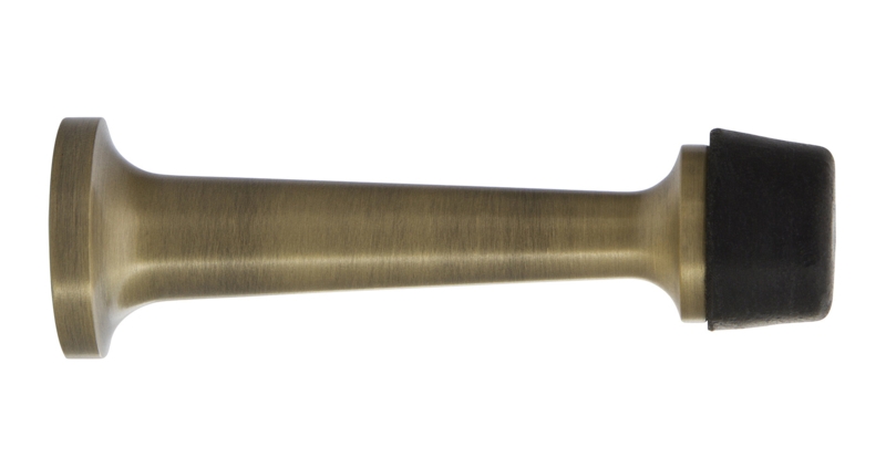 Rubber Tipped Brass Baseboard Stop