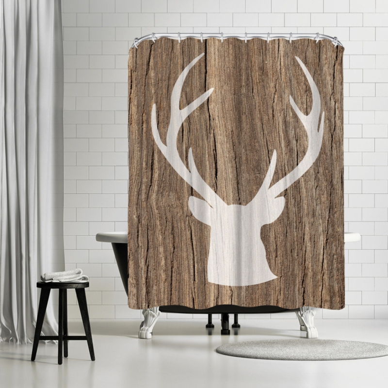 Rustic Shower Curtain, Deer5 by Ikonolexi