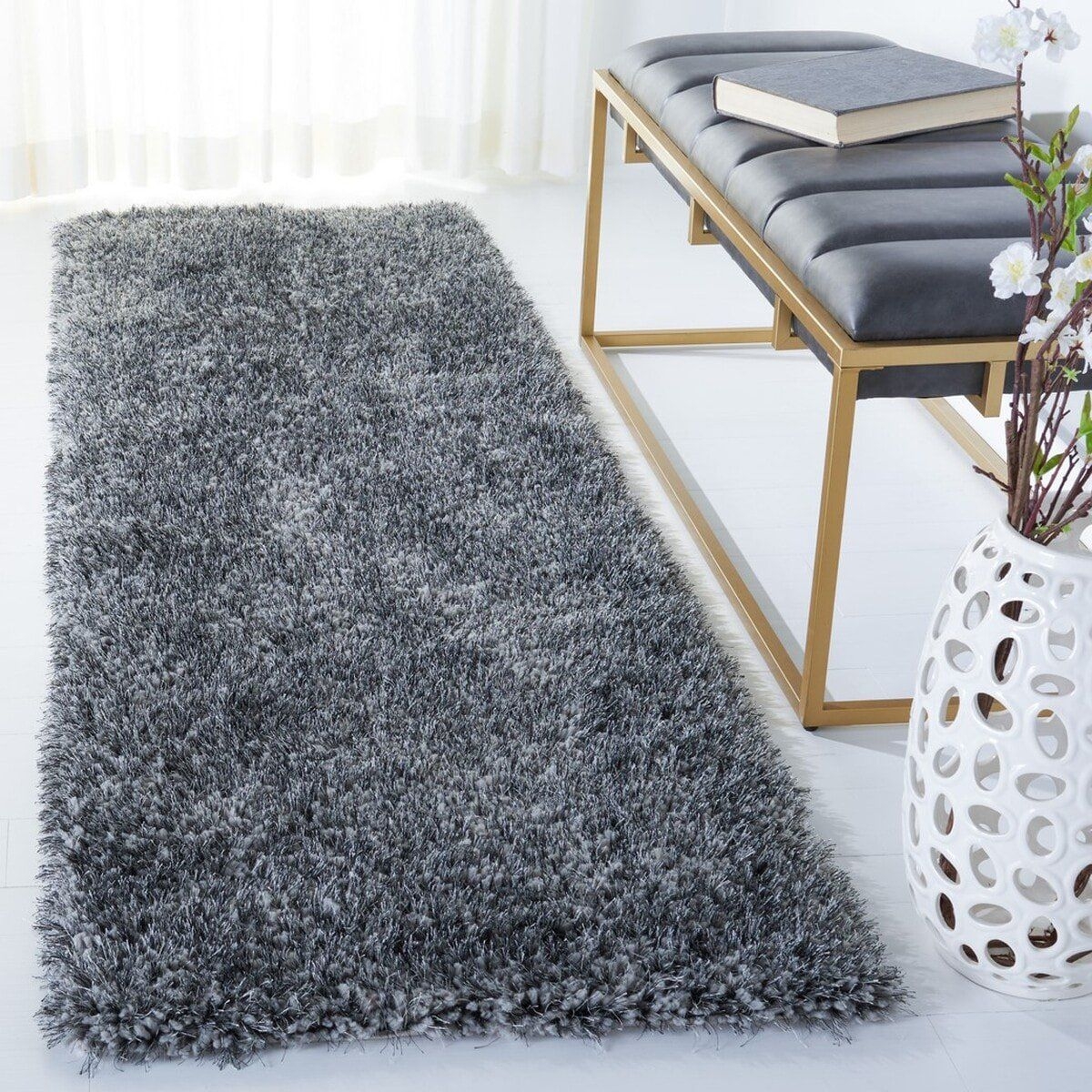 Safavieh SG532 Rug - Color: Dark Gray; Size: 2'3" x 8'