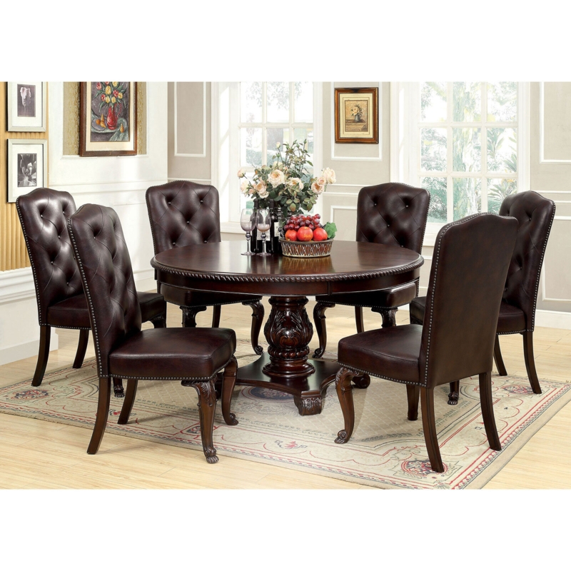 Scimes 7 - Piece Pedestal Dining Set
