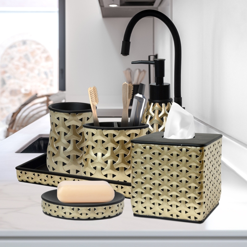 Seidman 6 Piece Bathroom Accessory Set