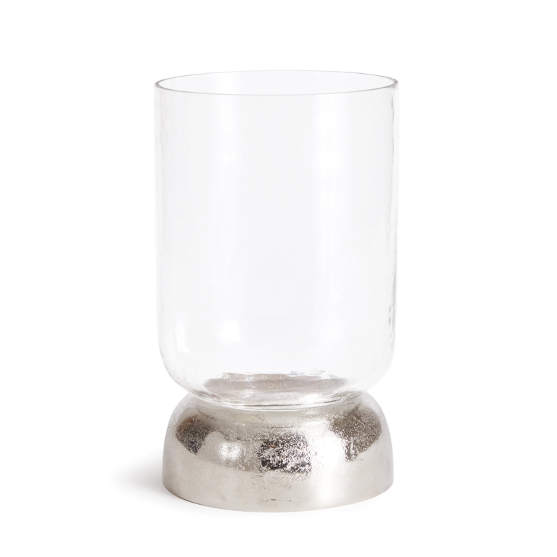 Serenade 11'' H Metal Tabletop Hurricane