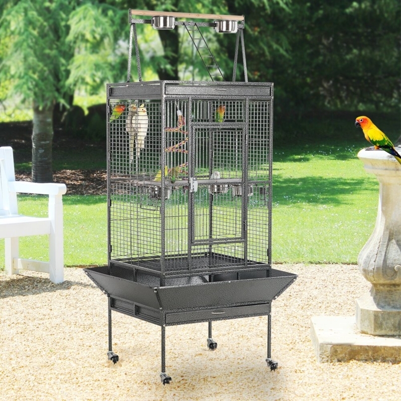 Sessoms 68.5'' Play Top Breeder Bird Cage with Wheels