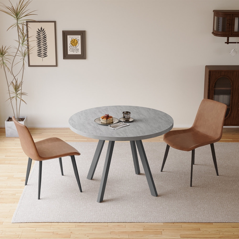 Siefert Round Dining Table Set, Mid Century Modern Round Dining Table 35 INCH, Leisure Coffee Table, Saving Space