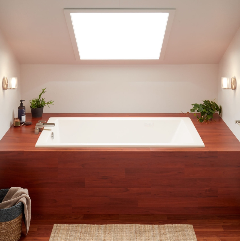 Signature Hardware Sitka 72'' x 36'' Soaking Acrylic Bathtub