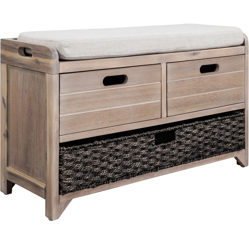 Solid Wood Drawer Storage Bench, Shoe Storage Cabinet, Shoe Bench, Entryway Shoe Cabinet