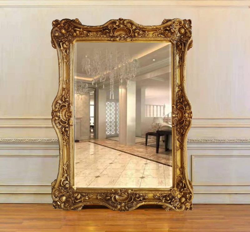 Solid Wood Flat Floor Mirror